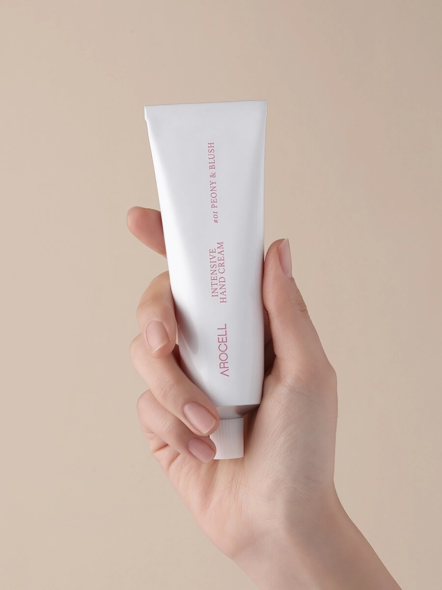 Омолаживающий крем для рук – цвет пиона Arocell Intensive Hand Cream – 01 Peony Blush 50 мл — фото 1