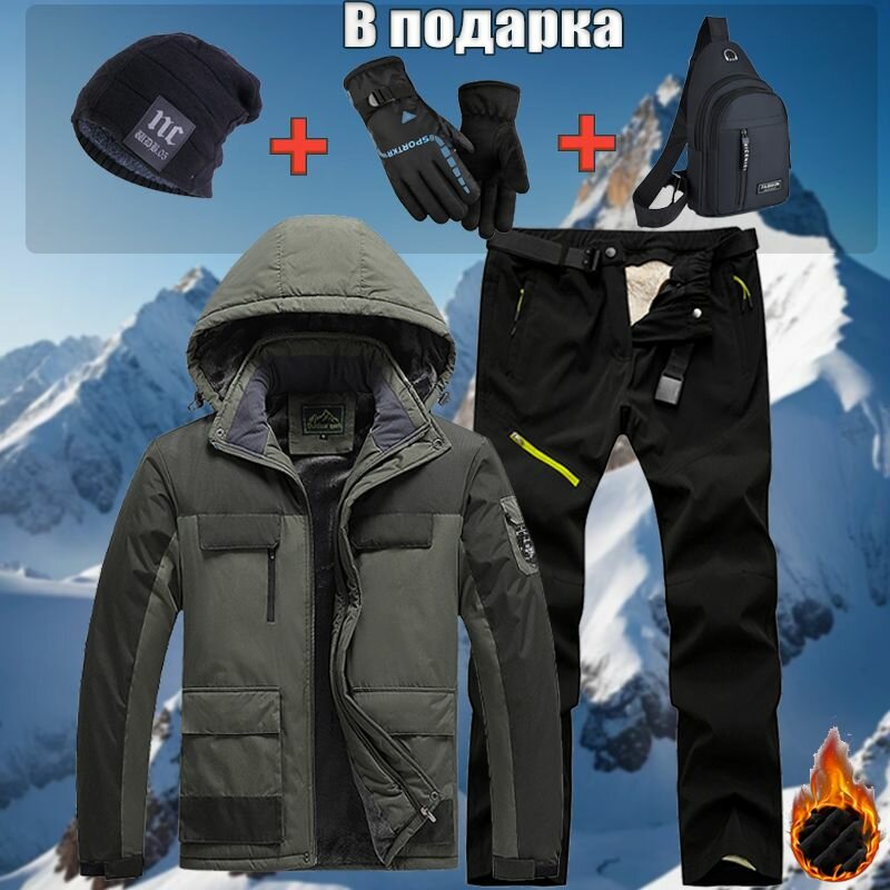 Зимний уличный костюм для мужчин, тактический костюм/зима(от -20 до +25)