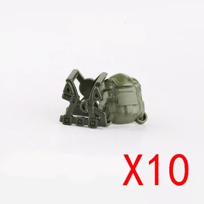 BRICKPANDA Мини-кирпичики Вторая мировая война солдаты пластик 18+, BS123-G-10PCS, Унисекс
