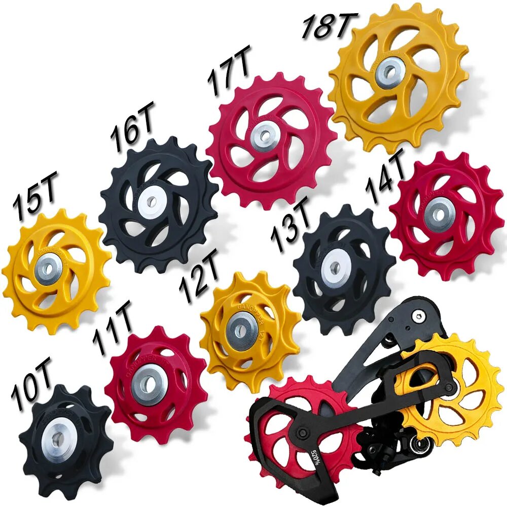GANOPPER Ролики заднего переключателя для SRAM X7 X9 GX SHIMANO