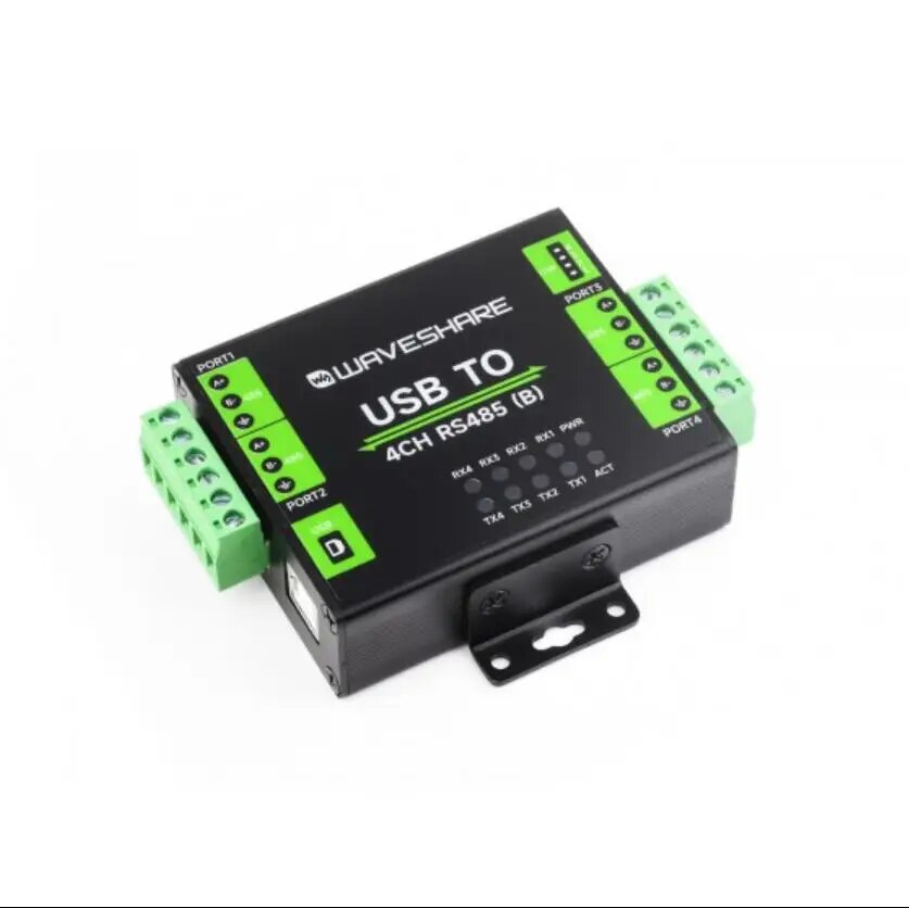 Промышленный изолированный преобразователь USB в 4Ch RS485 (B) чип 26545 CH344L, многоконтуры защиты, поддержка нескольких систем