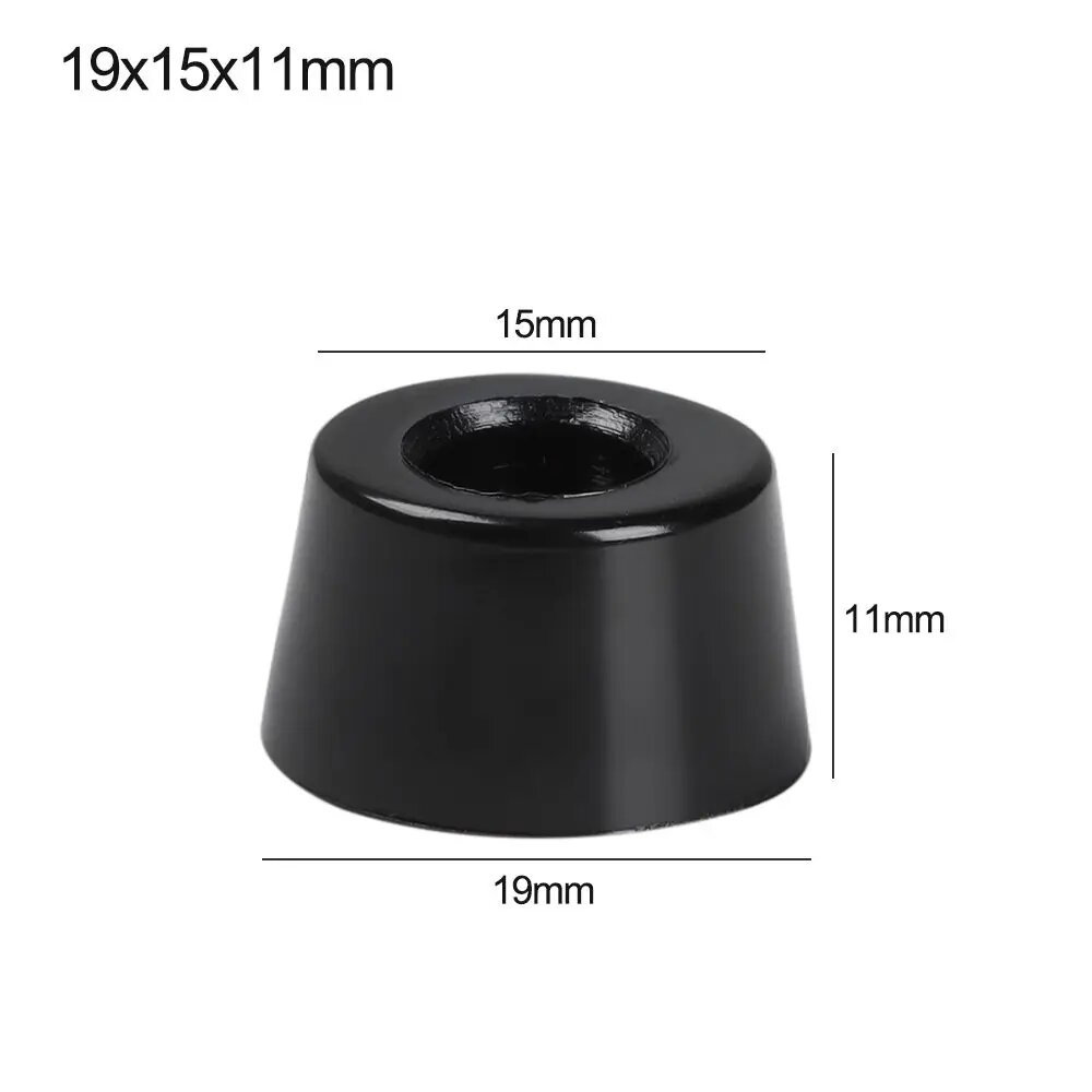 Резиновые накладки для мебели, черные, 10 шт, 19x15x11mm-4mm