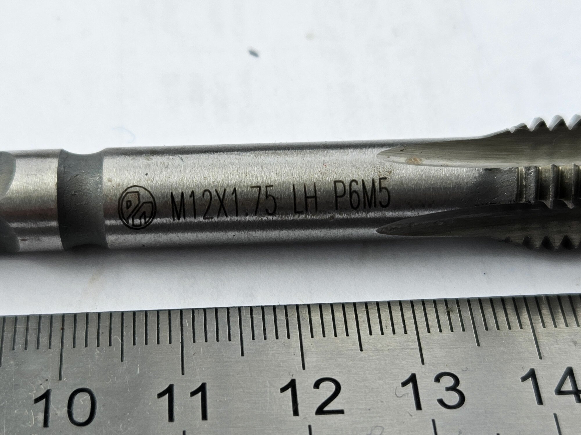 Метчик м/р М12х1,75 левый — фото 1