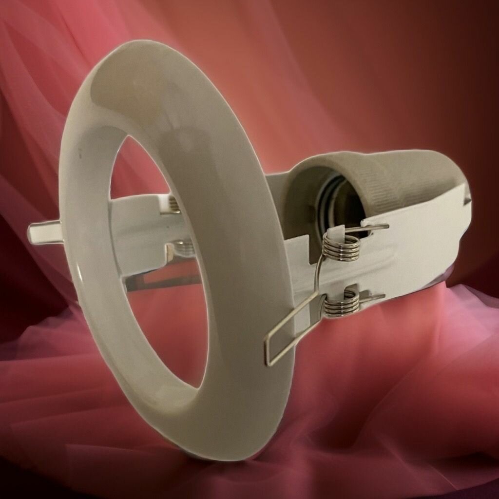 Встраиваемый Светильник Белый Е27 полукруглый большой