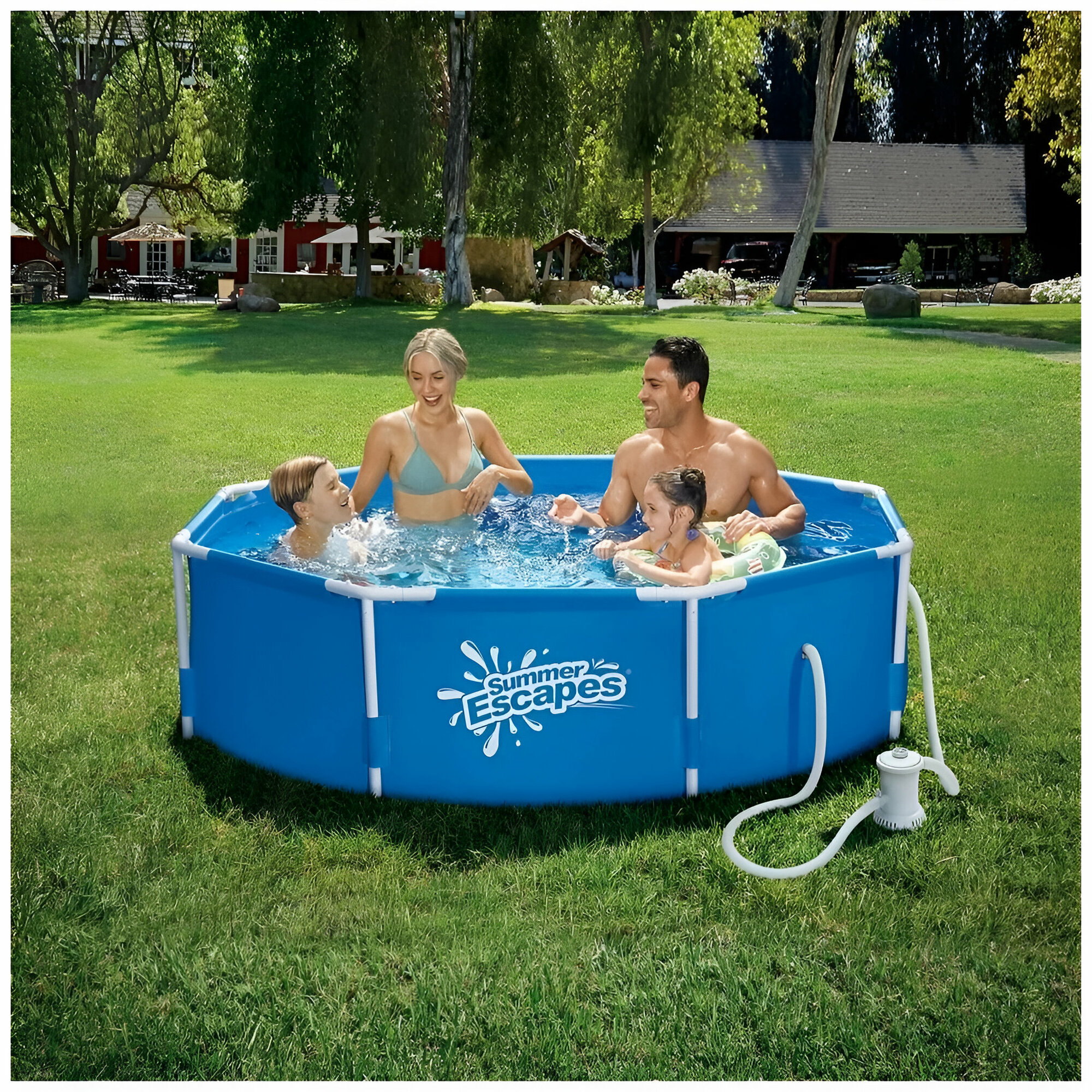 Бассейн каркасный 244х76см Summer Escapes Polygruop Р20-0830