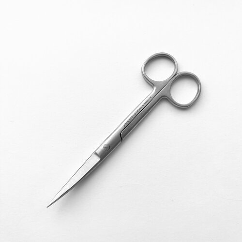 Ножницы остроконечные вертикально изогнутые. Длина 140 мм. Surgicon J-22-041
