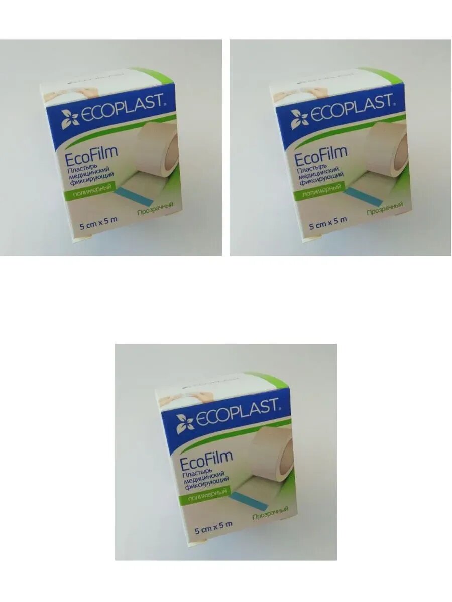 Ecoplast пластырь мед фикс полимер ecofilm 5x5 3 шт