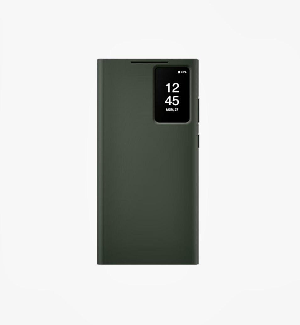 Чехол-книжка "Samsung Smart View Wallet" для Samsung Galaxy S23 Ultra, цвет khaki