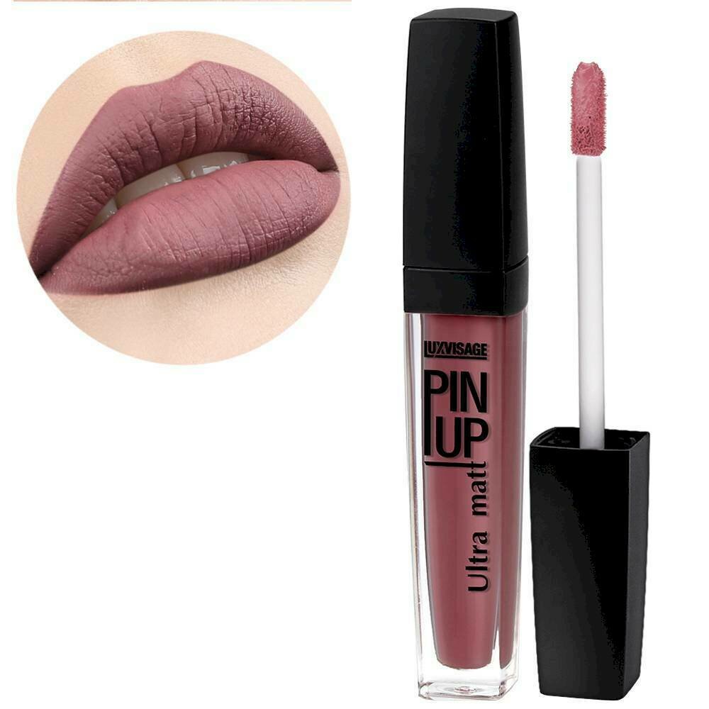 Блеск для губ PIN-UP Ultra Matt, тон 26 SMOKY PLUM, LUXVISAGE