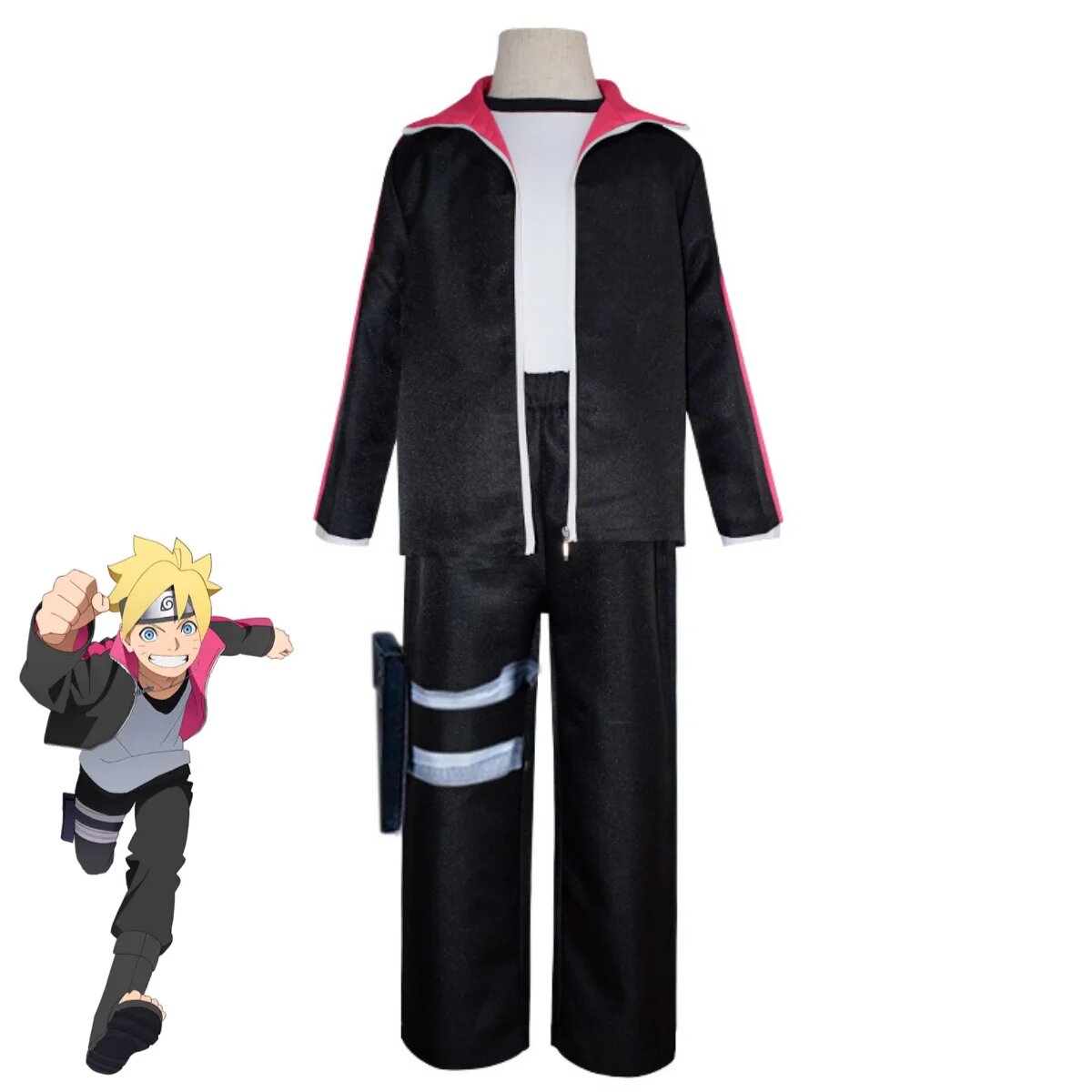 AESMT Косплей костюм Боруто черный L, suit