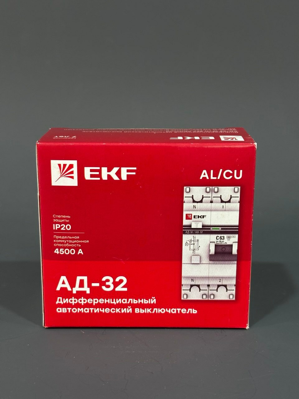 Дифференциальный автомат АД-32 1Р+N 20А/30мА (С тип АС) 45кА EKF PROXIMA