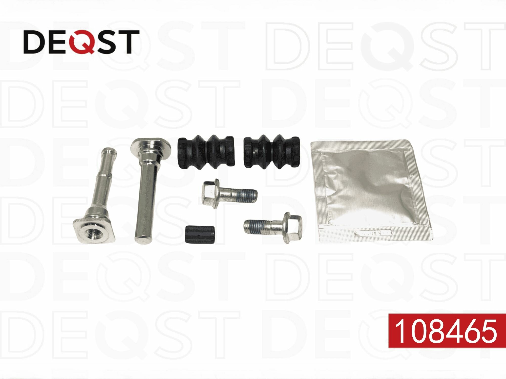 Ремкомплект суппорта Deqst 108465 направляющие переднего Opel Corsa C (00-09), Combo (01-11), Meriva A (00-10); MB A (W168) (97-04), vanEO (W414) (02-05
