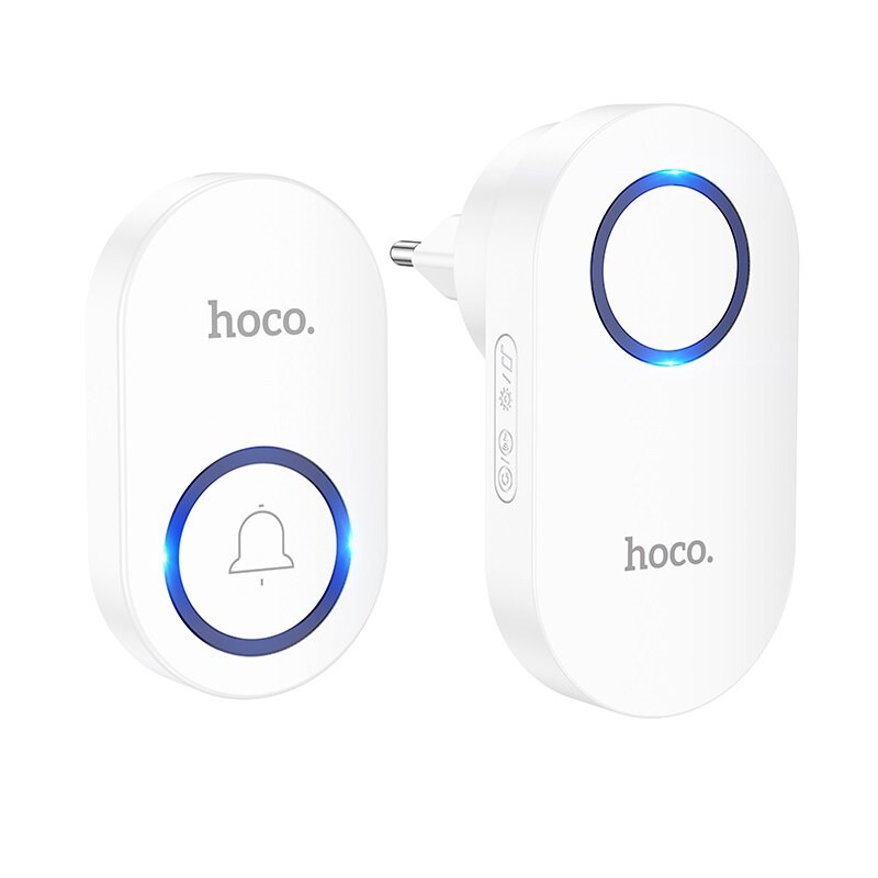 Схема размещения беспроводного звонка Hoco HI25 в двухэтажном доме