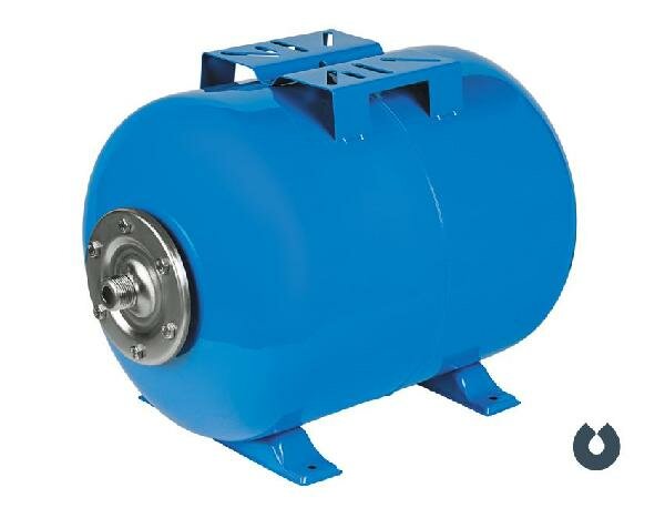Гидроаккумулятор UNIPUMP 50л  горизонтальный (синий) 46206 (Ø1