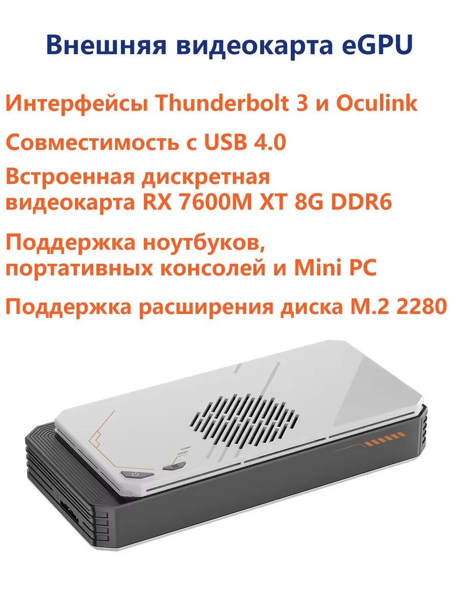 Thunderbolt 3 Oculink USB 4 Внешняя видеокарта для ноутбука Peladn