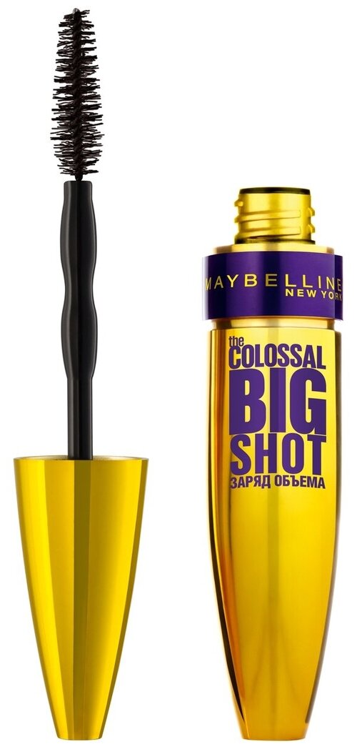 Maybelline New York Тушь для ресниц The Colossal Big Shot, черный