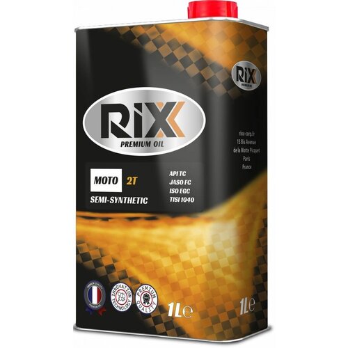 Моторное масло RIXX MOTO 2T для двухтактных двигателей (полусинтетическое) 1 л