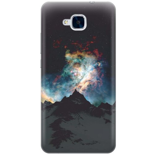фото Cиликоновый чехол на honor 5c / хонор 5с с принтом "горы и звезды" gosso