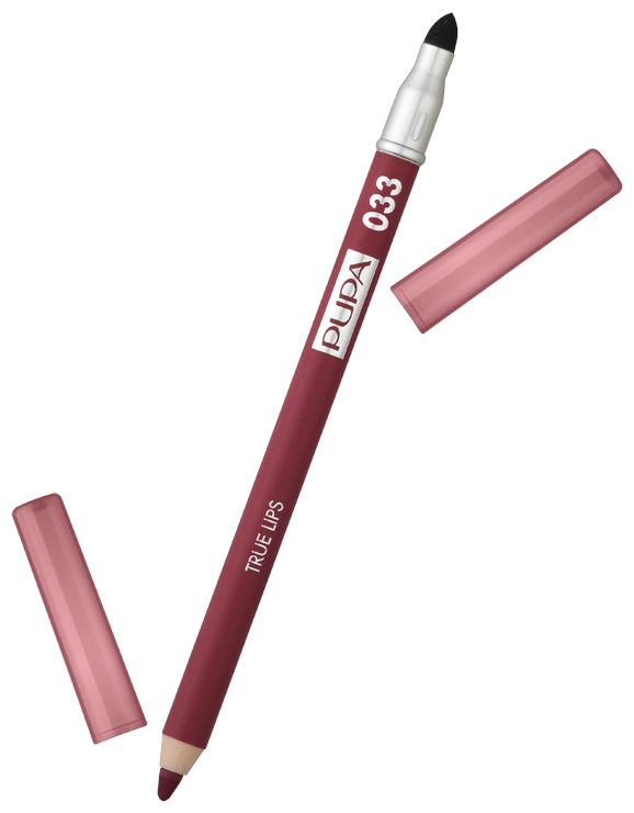 Pupa True Lips - Растушевывающийся ультрапигментированный Карандаш для Губ насыщенного цвета тон 033, Bordeaux (бордо) 1,2гр