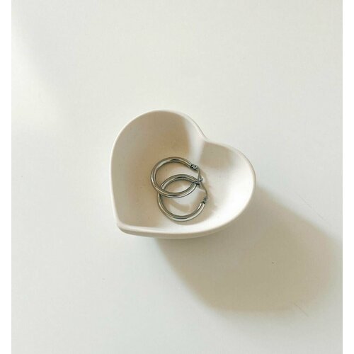 фото Подставка для украшений, маленькое сердце, белый, гипс нет бренда