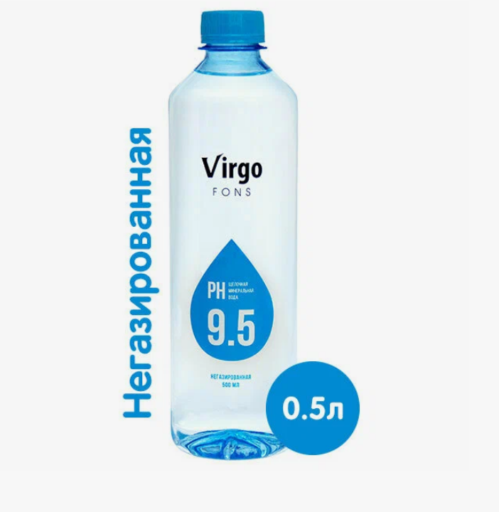 Природная вода Virgo fons 0.5 л (щелочная негазированная) - фотография № 1
