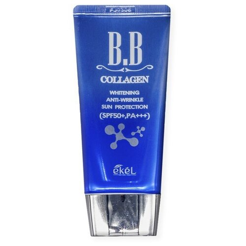 Ekel BB крем Collagen, SPF 50, 50 мл/65 г, оттенок: универсальный, 1 шт. bb крем для лица ekel тональный бб крем с алоэ увлажняющий bb cream aloe sun protection spf50 pa