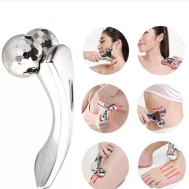 Массажер для лица и тела 3D Massager /XC-206/Роллер для лица / Разглаживает морщины, корректирует формы лица и тела, улучшает кровообращение - фотография № 5