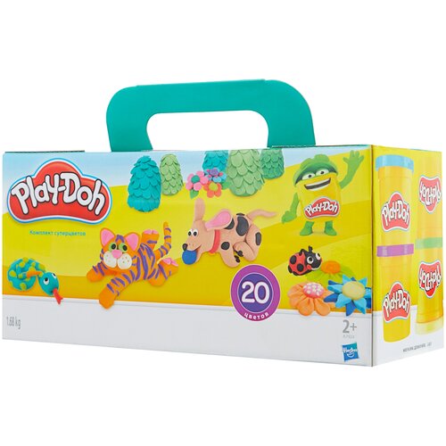 фото Масса для лепки play-doh набор 20 банок (a7924)