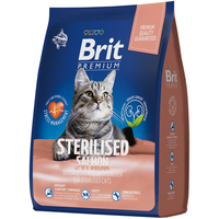 Brit Premium Cat Sterilised Salmon&Chicken корм для стерилизованных кошек с лососем и курицей 2кг