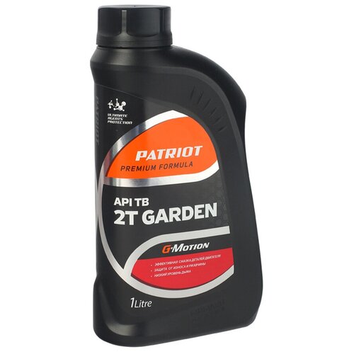 Масло для садовой техники PATRIOT G-Motion Garden 2T, 1 л масло для садовой техники motul garden 2t 1 л