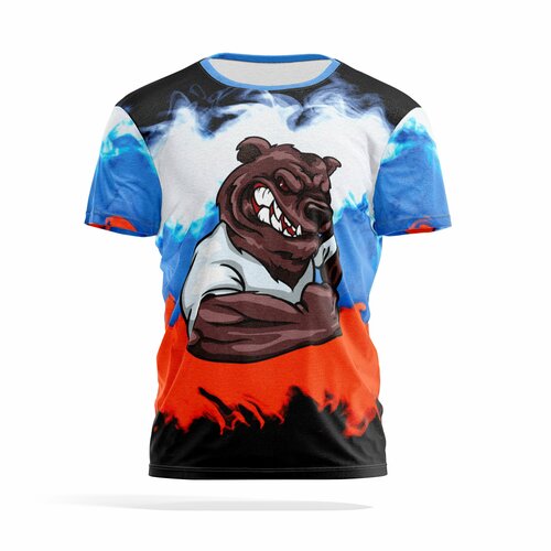 фото Футболка panin brand, размер xxl, черный, красный