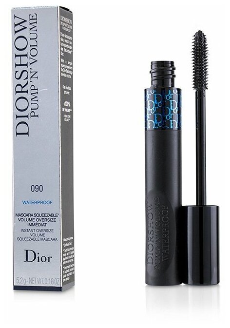 DIOR Тушь для ресниц водостойкая Diorshow Pump'n'volume (090 Black Pump)