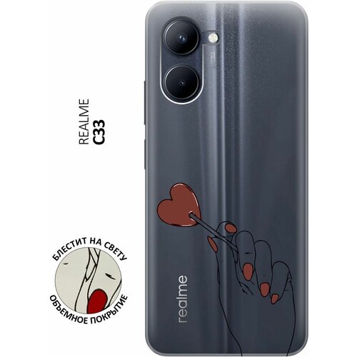 Силиконовый чехол на realme C33, Рилми С33 с 3D принтом Heartbreaker прозрачный силиконовый чехол на realme 6 рилми 6 с 3d принтом heartbreaker прозрачный