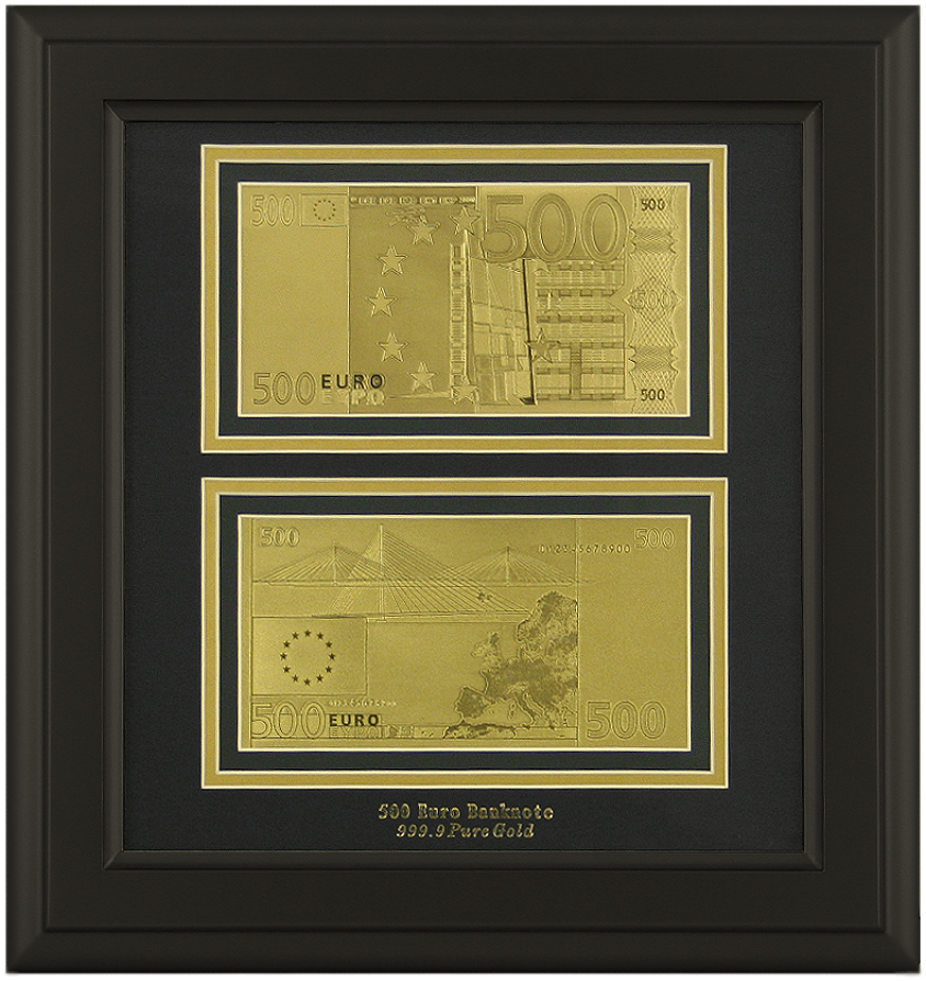 Картина с банкнотами (Евро)