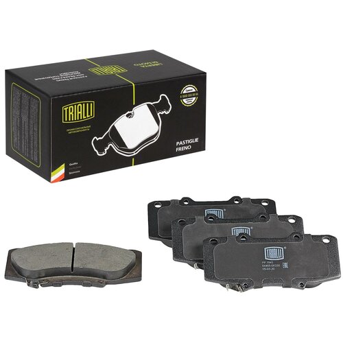 фото Trialli trialli колодки торм. для ам toyota hilux (05-) диск. перед. тс advics (pf 1940)