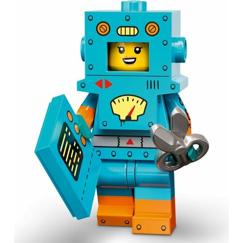 фото Минифигурка лего 71034-6 : серия collectable minifigures lego 23 series ; cardboard robot (девочка в костюме робота)