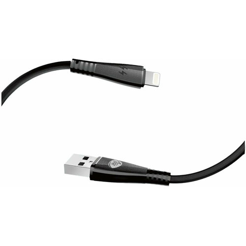 Кабель Itel L21s(ICD-L21s) USB (m)-Lightning (m) 1м черный (упак:1шт) кабель lightning m usb m deppa 1м подставка алюминий черный 72294