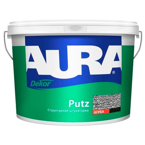 Декоративное покрытие Aura Dekor Putz шуба 1.5 мм, 1.5 мм, белый, 8 кг