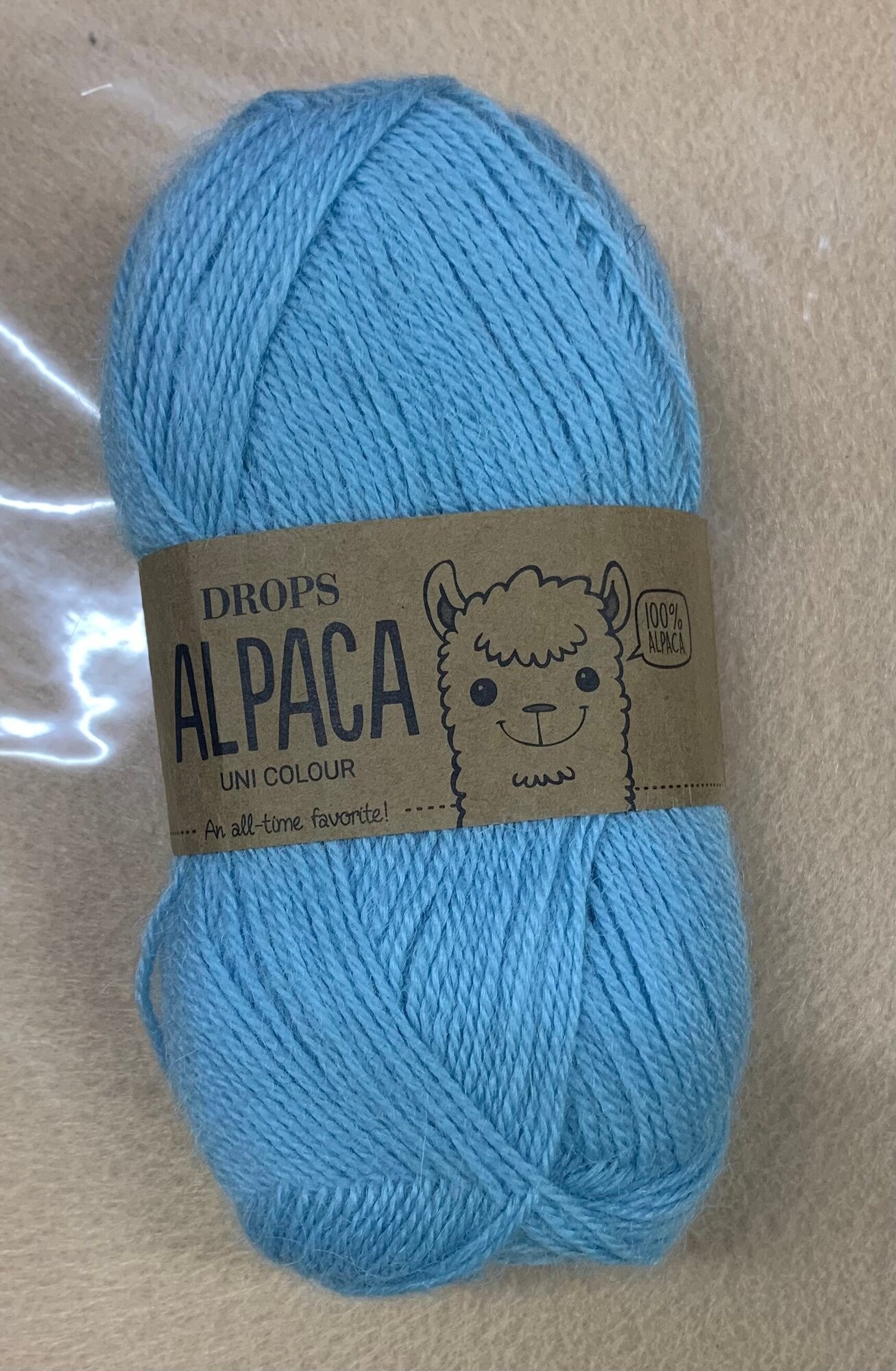Drops alpaca uni colour 100% альпака;50гр-167м(1 моток)