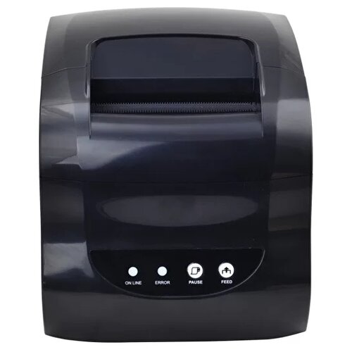 Термальный принтер этикеток блок питания Xprinter XP-365B (USB, Bluetooth) черный