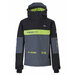 Горнолыжная куртка Rehall для мальчиков, регулируемый капюшон, водонепроницаемая, воздухопроницаемая, мембранная, карман для ски-пасса, размер 164, черный, серый