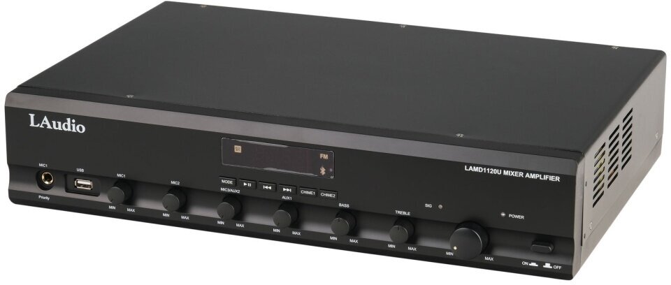 LAMD1120U Микшер усилитель мощности трансляционный, 120Вт, LAudio