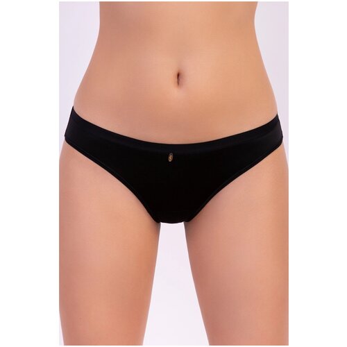 фото Milavitsa трусы танга средней посадки basic, размер 90, черный