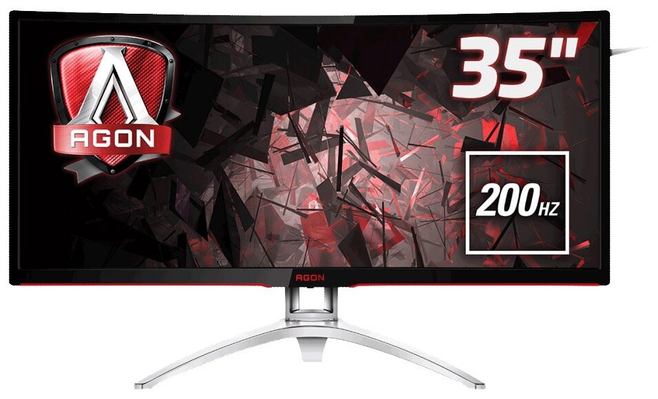 35" Монитор AOC AGON AG352QCX, 2560x1080, 200 Гц, MVA, черный