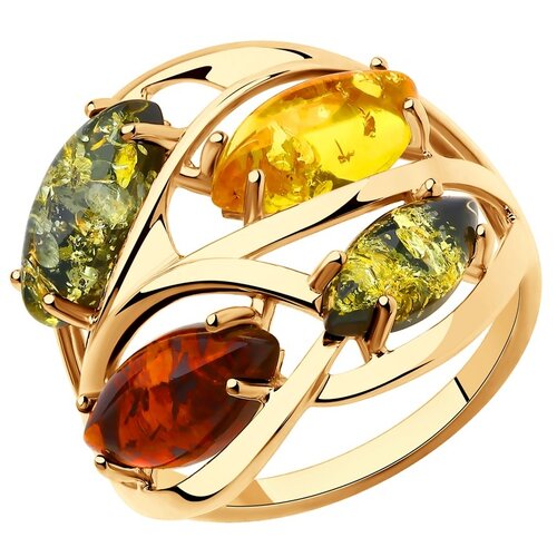 фото Diamant кольцо из золочёного серебра 93-310-00442-1, размер 16.5