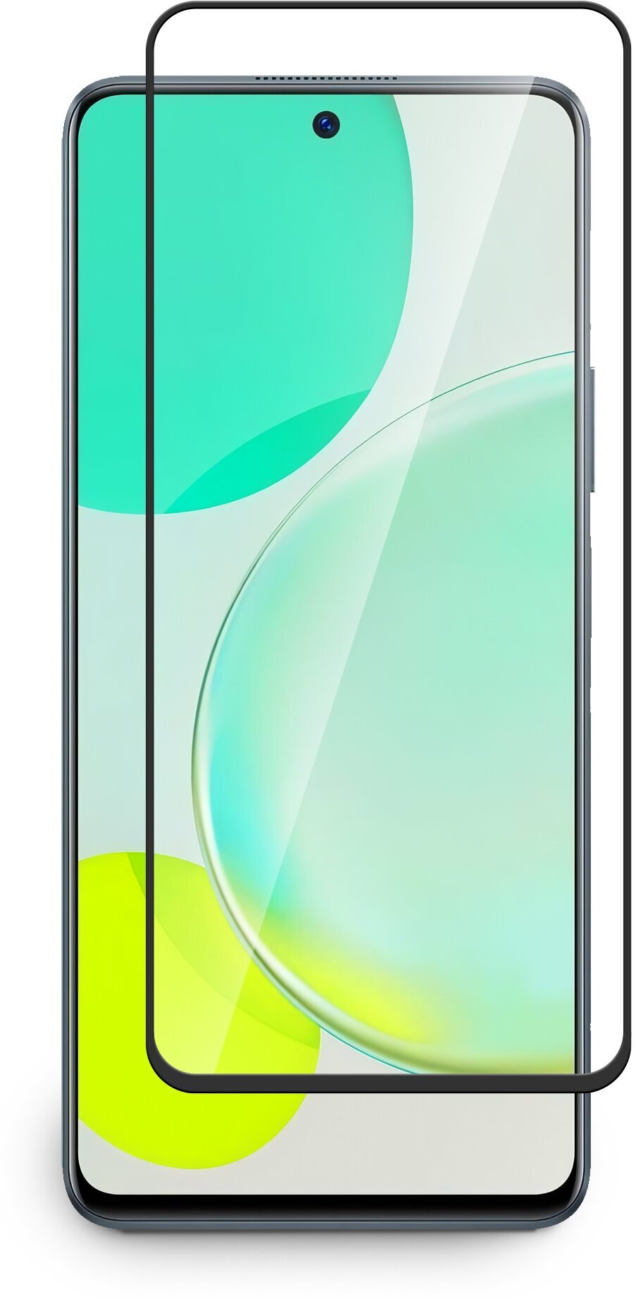 Защитное стекло для Huawei Nova 11i (Хуавей Нова 11и) на экран, черная рамка полноэкранное силиконовая клеевая основа Full Glue, Miuko