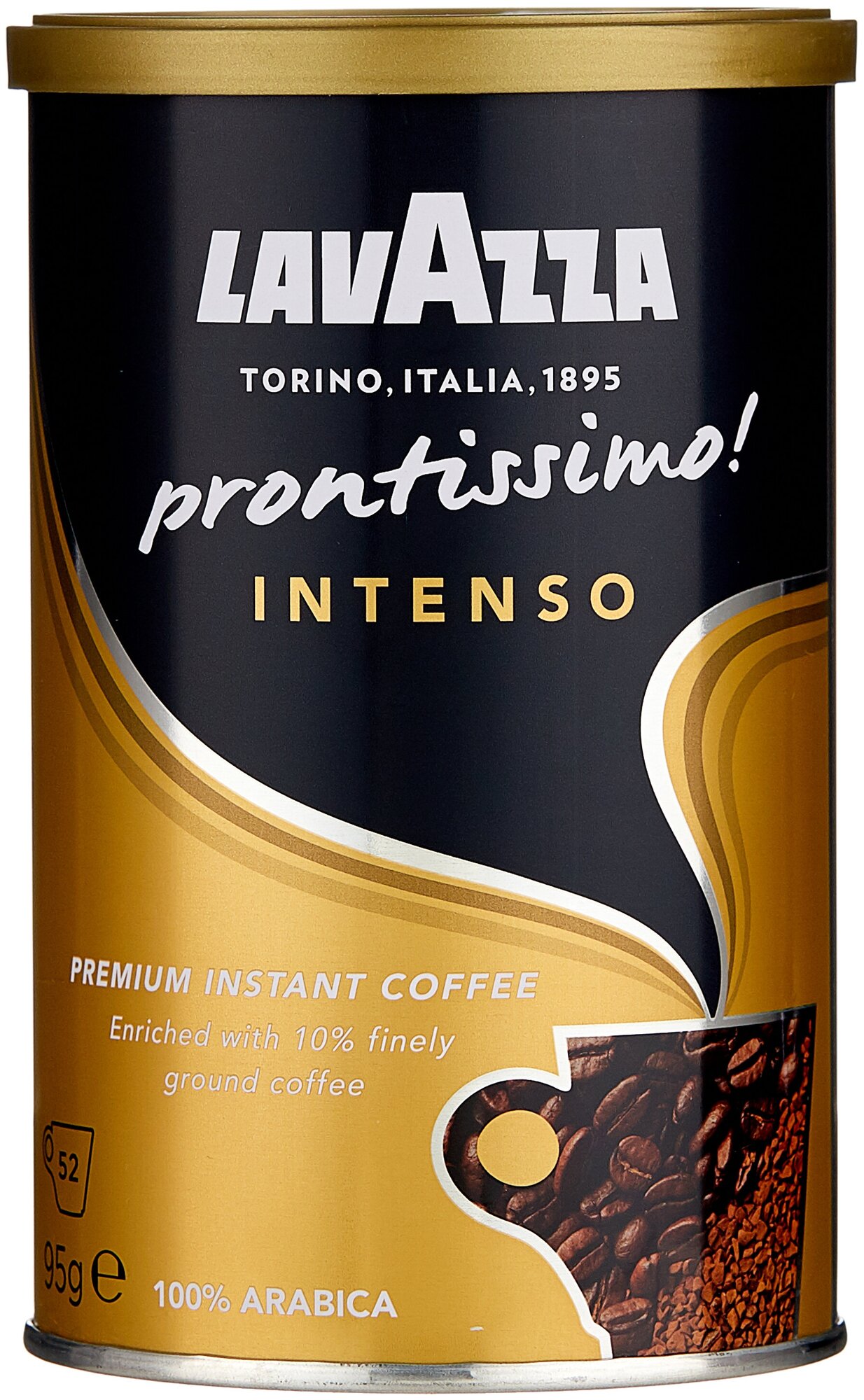 Lavazza Prontissimo Intenso 95г кофе растворимый 100% арабика ж/б (5331) (5331)
