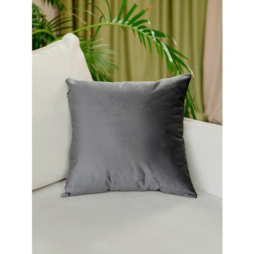 Подушка декоративная 45*45 см Fleola dark_grey