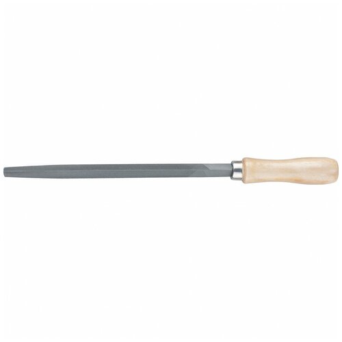 Напильник Сибртех 300 мм, трехгранный, деревянная ручка 16032
