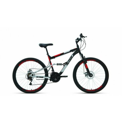 Велосипед горный двухповесной ALTAIR MTB FS 26 20 disc 16 2021 16 черныйкрасный 2350000₽